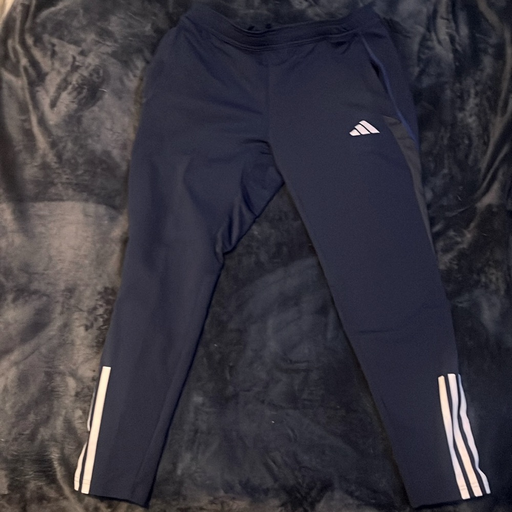 Addias blue slim fit pants track pants size L